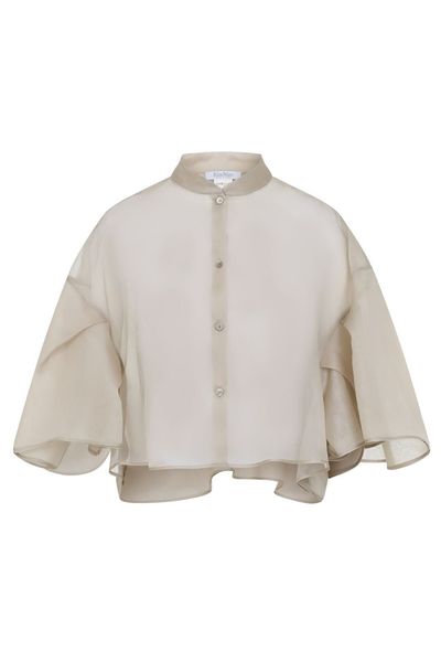 Max Mara Donna Button-Up Cape