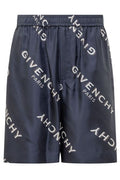 Givenchy Logo Shadow Printed Bermuda Shorts