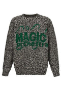 Jil Sander Logo Jacquard Crewneck Sweater