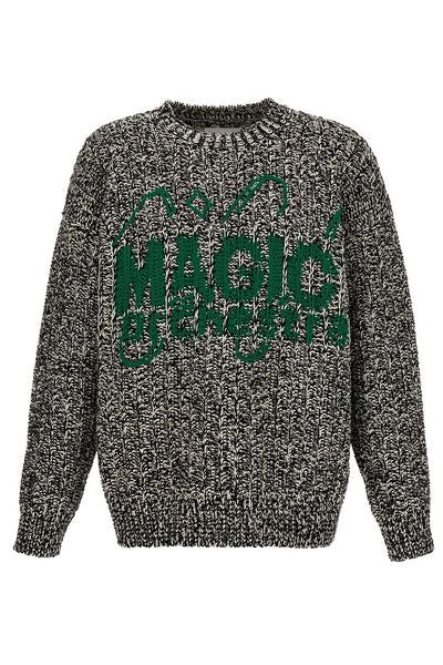 Jil Sander Logo Jacquard Crewneck Sweater