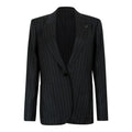 Givenchy Pinstripe Single-Breasted Buttoned Jacket
