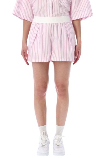 Nike Striped Elastic-Waist Shorts