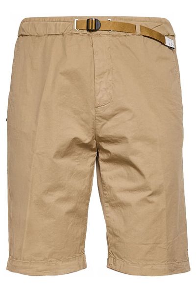 White Sand Belted Bermuda Shorts