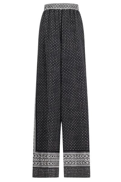 Ermanno Scervino Bandana Straight Leg Trousers