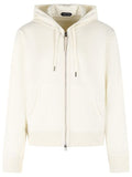 Tom Ford Zip-Up Knitted Drawstring Hoodie