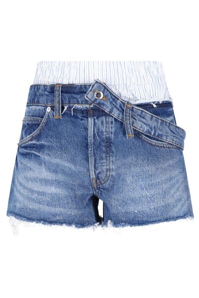 Alexander Wang Asymmetric Cutoff Jeans
