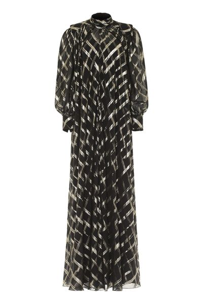 Alberta Ferretti Checked Maxi Dress