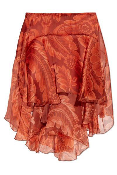 Etro Asymmetric Midi Skirt