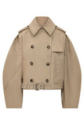 Ganni Double-Breasted Belted Jacket