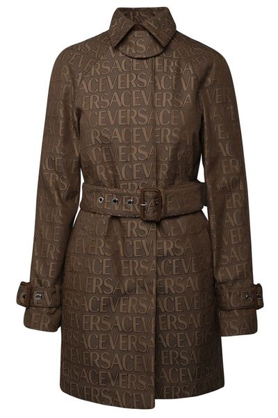 Versace Long-Sleeved Belted Coat