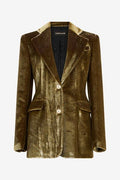 Roberto Cavalli Single-Breasted Velvet Blazer