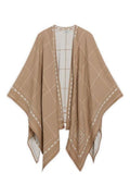 Fendi FF Jacquard Checked Poncho