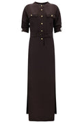 Tom Ford Striped Whitney Fluid Long Shirt Dress