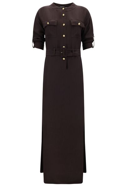 Tom Ford Striped Whitney Fluid Long Shirt Dress