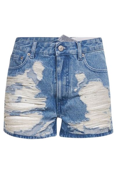 MM6 Maison Margiela Denim Distressed Shorts