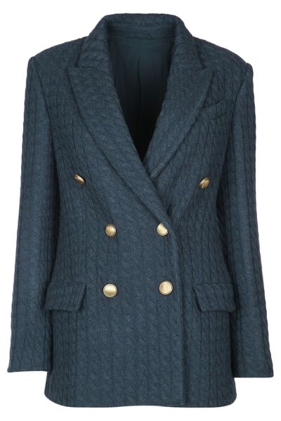 Brunello Cucinelli Double-Breasted Knitted Blazer