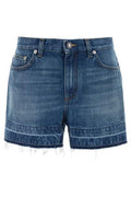 Givenchy Frayed-Hem Denim Shorts