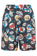 Moschino Printed Elastic-Waist Shorts