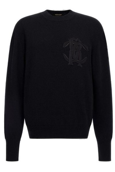 Roberto Cavalli Logo Embroidered Jumper