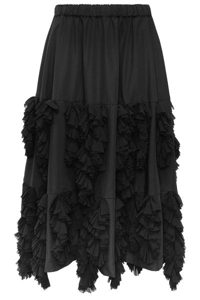 Comme des Garçons Layered Ruffle Midi Skirt