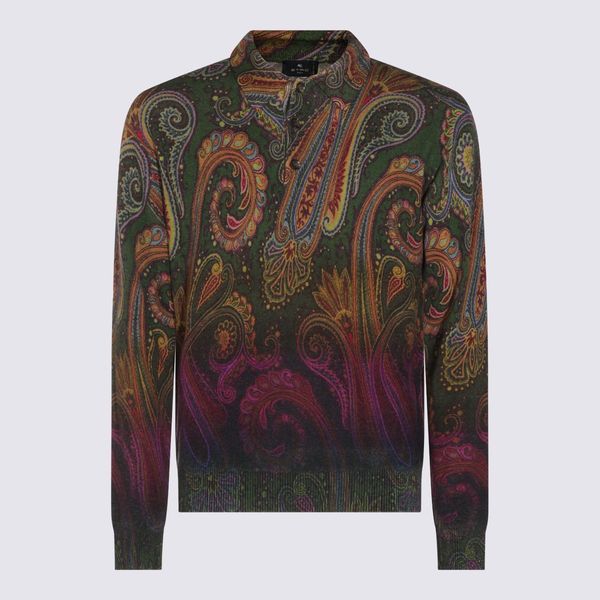 Etro Paisley Polo Knitted Top