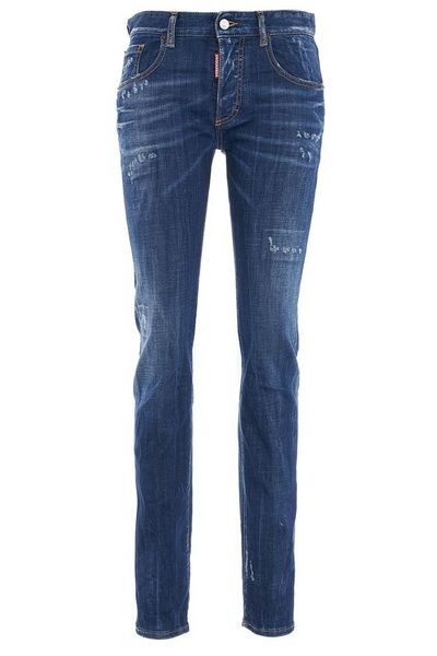 Dsquared2 24/7 Low-Rise Distressed Skinny Jeans