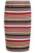 Prada Striped Pencil Skirt