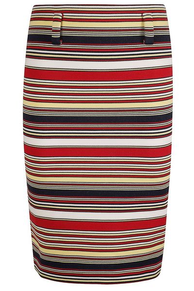 Prada Striped Pencil Skirt