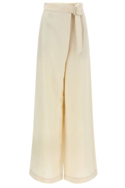 Brunello Cucinelli Belted Crossed Pants