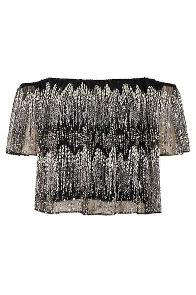 Rabanne Embroidery Detailed Short-Sleeve Top