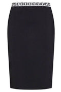 Versace Patterned Waist Knitted Skirt