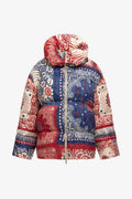 Roberto Cavalli Bandana Printed Puffer Jacket