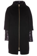 Herno Layered-Sleeved Zip-Up Down Coat
