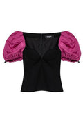 Dsquared2 Puff-Sleeve Bustier Top