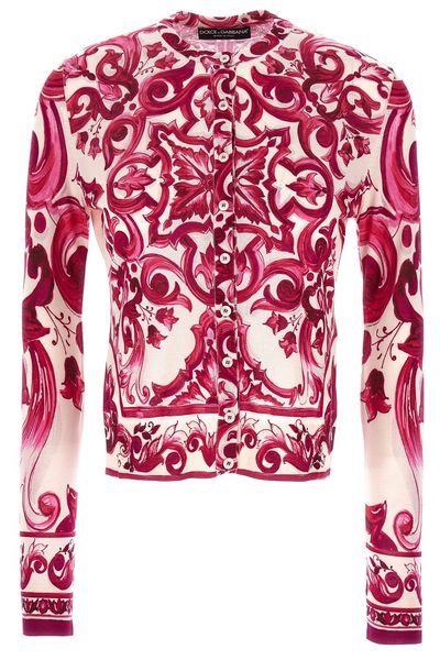 Dolce & Gabbana Majolica Print Button-Up Top