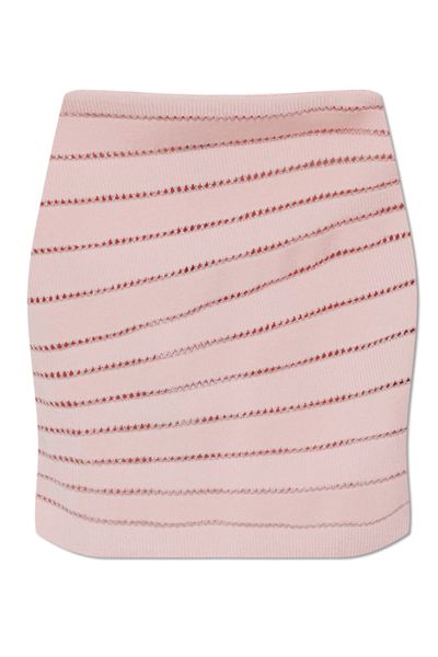 Balmain Textured Mini Knitted Skirt