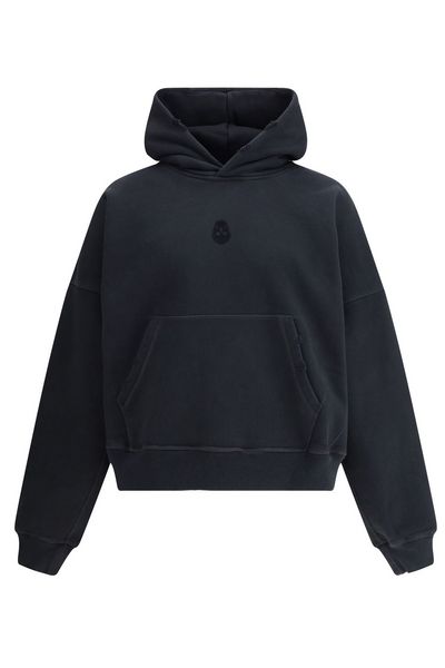 Alexander McQueen Skull Detailed Distressed Hoodie