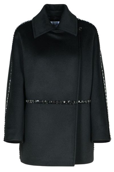 Max Mara Rapido Embellished Brushed Coat