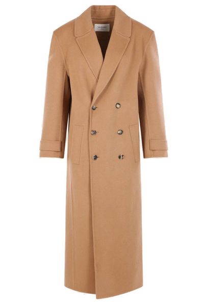 Saint Laurent Double-Breasted Long Coat
