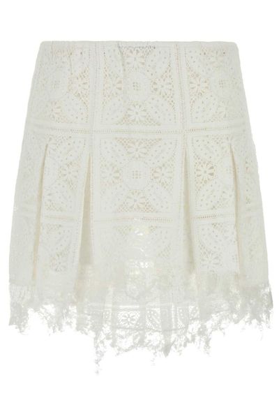 Loewe Distressed Pleated Mini Skirt