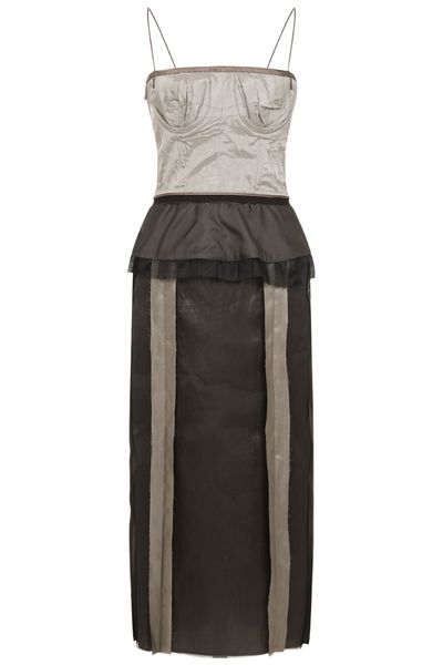 Maison Margiela Peplum Waist Midi Dress