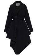 Alaïa Belted Asymmetric-Hem Coat