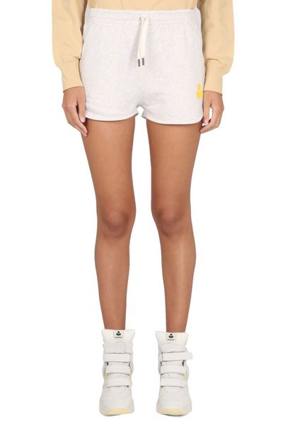 Isabel Marant Étoile Logo Printed Drawstring Shorts