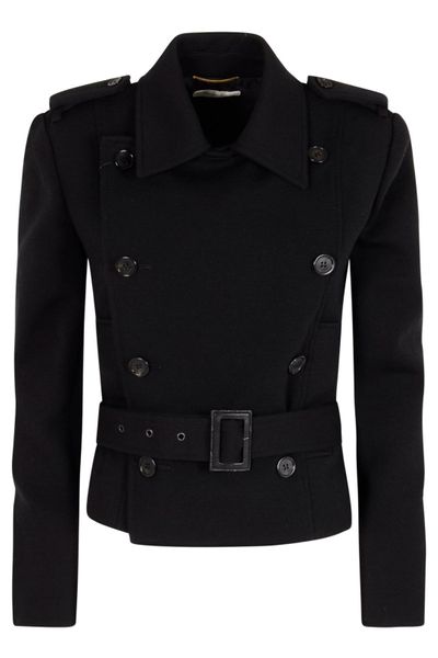 Saint Laurent Double-Breasted Officer's Jacket