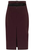Mugler High Waist Front Split Skirt