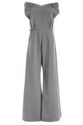 Moschino Gabardine Off-Shoulder Jumpsuit