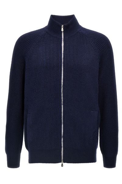 Brunello Cucinelli Malfilé English Rib Cardigan