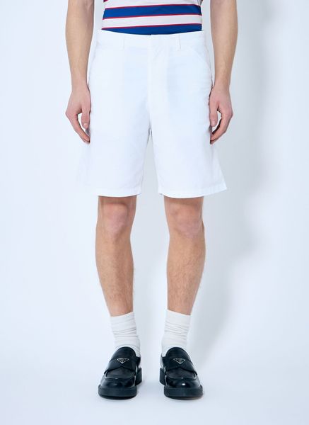 Prada Oxford Cotton Shorts