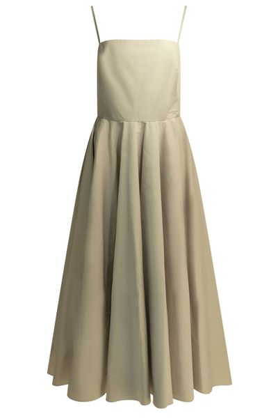 Givenchy Pleated A-Line Midi Dress