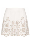 Mc2 Saint Barth Embroidered Scalloped Shorts